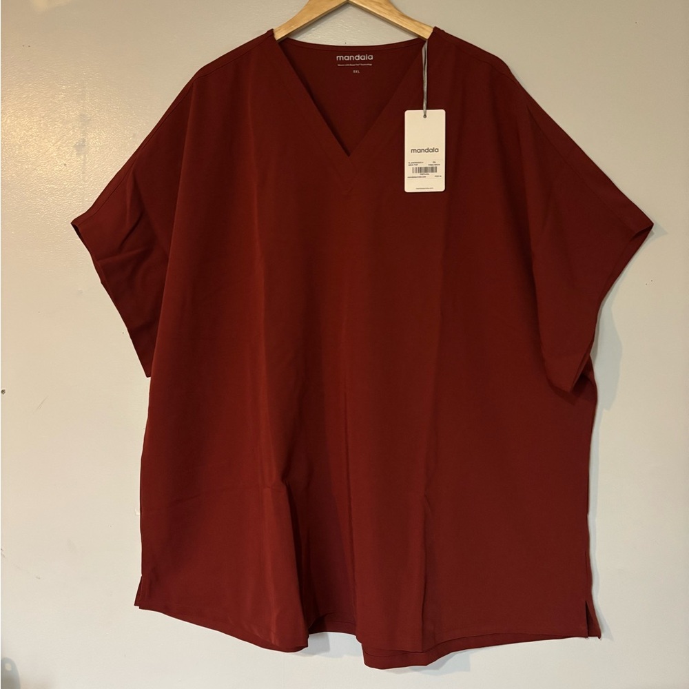 Plus size womens Mandala scrub top